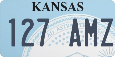 KS license plate 127AMZ
