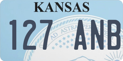 KS license plate 127ANB