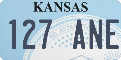 KS license plate 127ANE