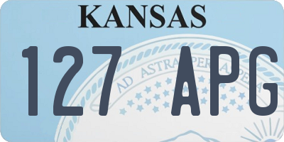KS license plate 127APG