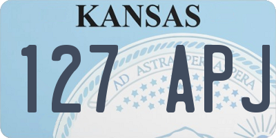 KS license plate 127APJ