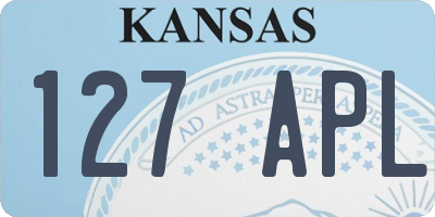 KS license plate 127APL