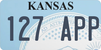 KS license plate 127APP