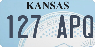 KS license plate 127APQ