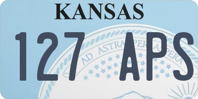 KS license plate 127APS