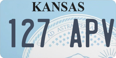 KS license plate 127APV