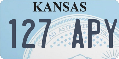 KS license plate 127APY