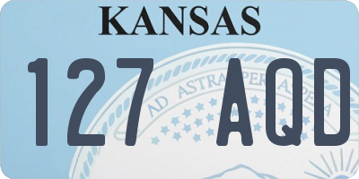 KS license plate 127AQD