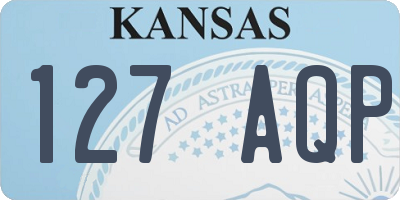 KS license plate 127AQP