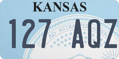 KS license plate 127AQZ