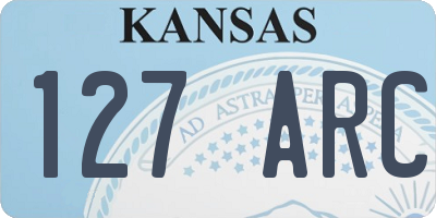 KS license plate 127ARC