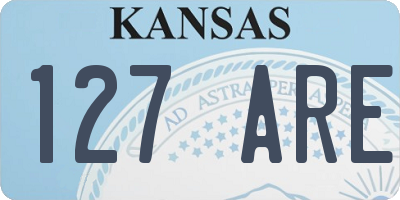 KS license plate 127ARE