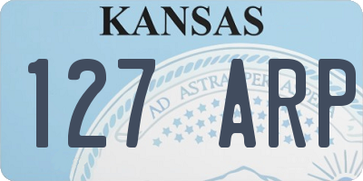 KS license plate 127ARP