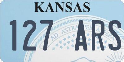KS license plate 127ARS