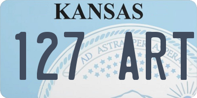 KS license plate 127ART