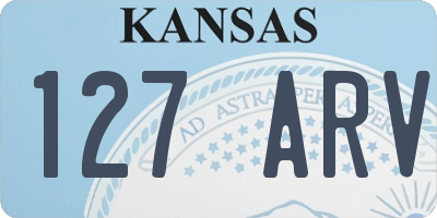 KS license plate 127ARV
