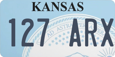 KS license plate 127ARX