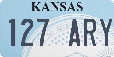 KS license plate 127ARY