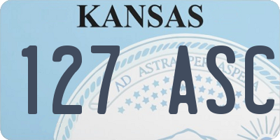 KS license plate 127ASC