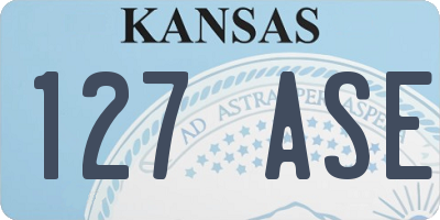 KS license plate 127ASE