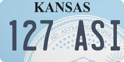 KS license plate 127ASI