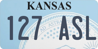KS license plate 127ASL