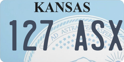 KS license plate 127ASX