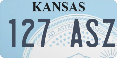 KS license plate 127ASZ
