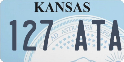 KS license plate 127ATA
