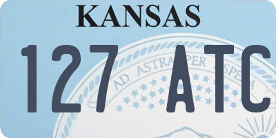 KS license plate 127ATC