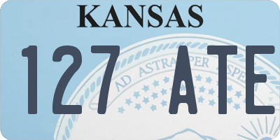 KS license plate 127ATE