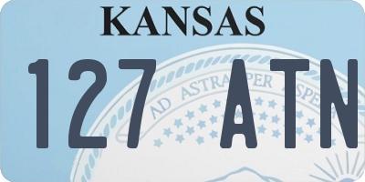 KS license plate 127ATN