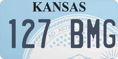 KS license plate 127BMG