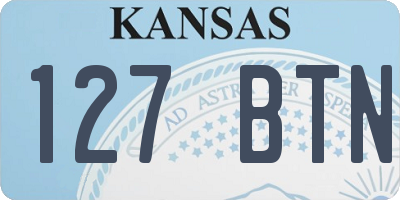 KS license plate 127BTN
