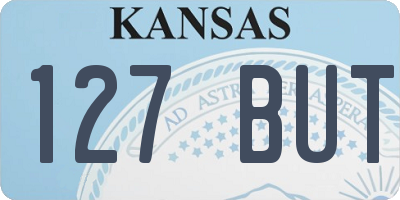 KS license plate 127BUT