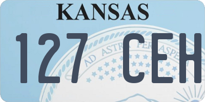 KS license plate 127CEH