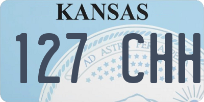 KS license plate 127CHH