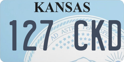 KS license plate 127CKD
