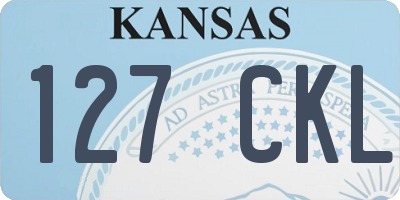 KS license plate 127CKL