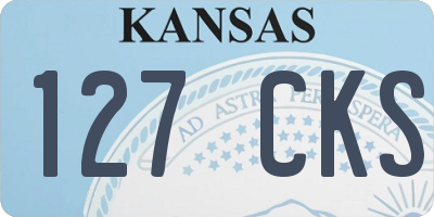KS license plate 127CKS