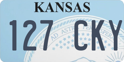 KS license plate 127CKY