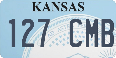 KS license plate 127CMB