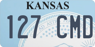 KS license plate 127CMD