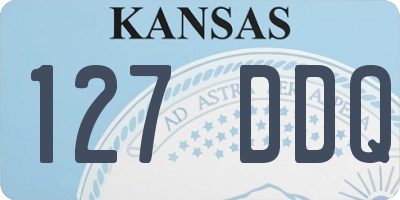KS license plate 127DDQ