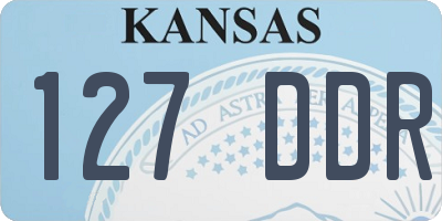 KS license plate 127DDR