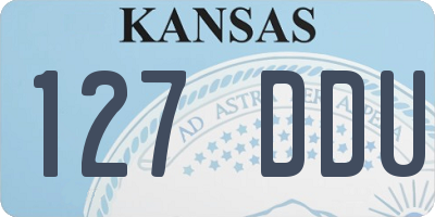 KS license plate 127DDU