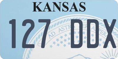 KS license plate 127DDX
