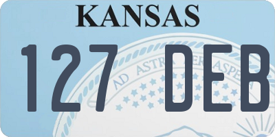 KS license plate 127DEB