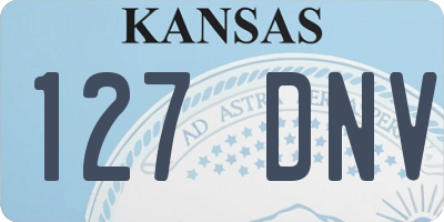 KS license plate 127DNV