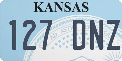 KS license plate 127DNZ